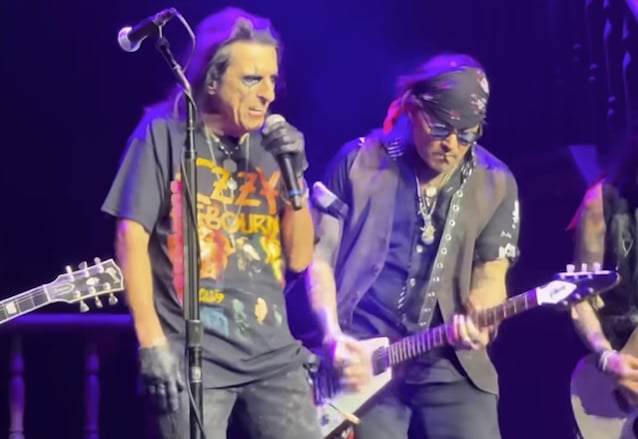 Watch: ALICE COOPER Joined By JOHNNY DEPP For Cover Of BLACK SABBATH’s ‘Paranoid’ In Honor Of OZZY OSBOURNE