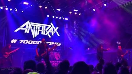 Watch: ANTHRAX Plays 70000 TONS OF METAL Cruise Without Bassist FRANK BELLO; JOEY VERA Fills In For Second Show