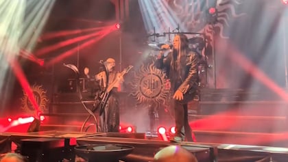 Watch: BEHEMOTH Performs Cover Of VENOM's 'In League With Satan' With DIMMU BORGIR's SHAGRATH Live For First Time