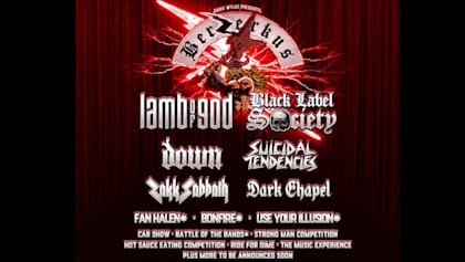 LAMB OF GOD, BLACK LABEL SOCIETY, DOWN And SUICIDAL TENDENCIES Set For 2026 Edition of 'Berzerkus' Festival