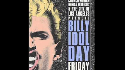BILLY IDOL To Be Honored With 'Billy Idol Day' By City Of Los Angeles