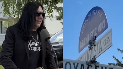 Watch: BRENT FITZ, Drummer For TRIUMPH And SLASH, Gets Part Of Winnipeg Street Named After Him