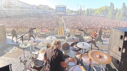 ANTHRAX Fill-In Drummer DARBY TODD Shares 'Caught In A Mosh' Drum-Cam Video From 2026 ROCK IMPERIUM Festival