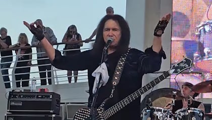 Watch: GENE SIMMONS Performs KISS Classics On Pool Deck Stage During 'Rock Legends Cruise XIII'