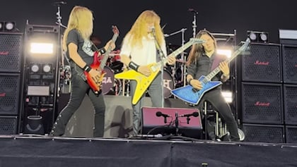 See MEGADETH Perform In Hannover, Germany As Support Act For IRON MAIDEN