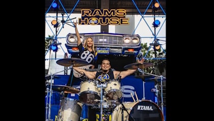 NITA STRAUSS Returns For Seventh Season Performing With LOS ANGELES RAMS; To Be Joined By Husband JOSH VILLALTA On Drums
