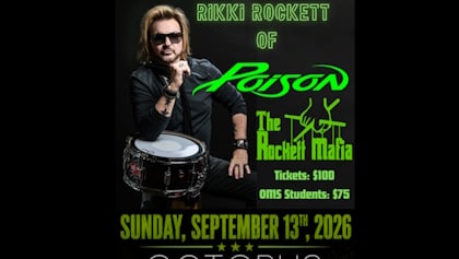 POISON Drummer RIKKI ROCKETT To Hold Intimate Music Clinic At New Jersey's Octopus Music School